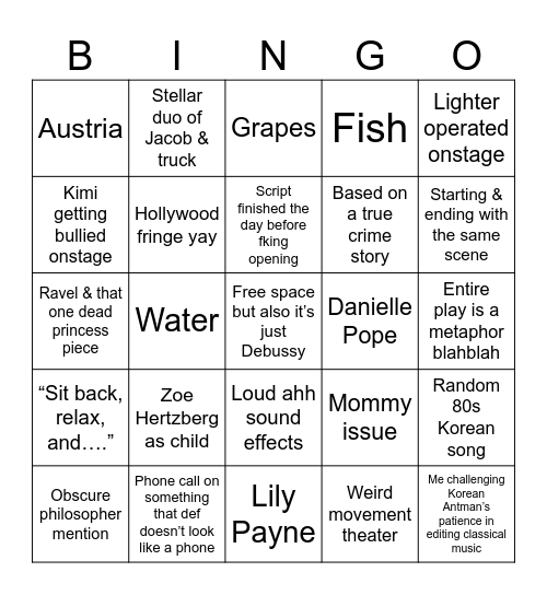 The ultimate ugly tuna bingo Card