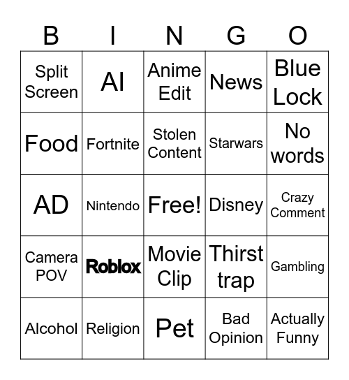 SOCIAL MEDIA Bingo Card