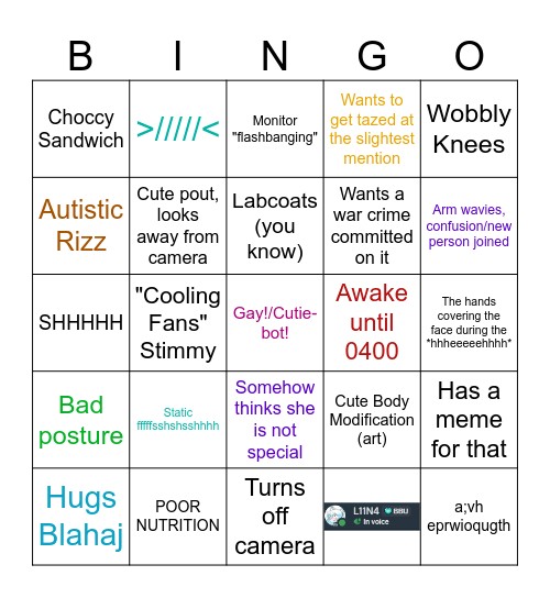 L11N4 Callout Bingo Card