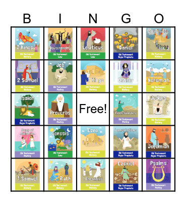 Old Testament Books Bingo Card