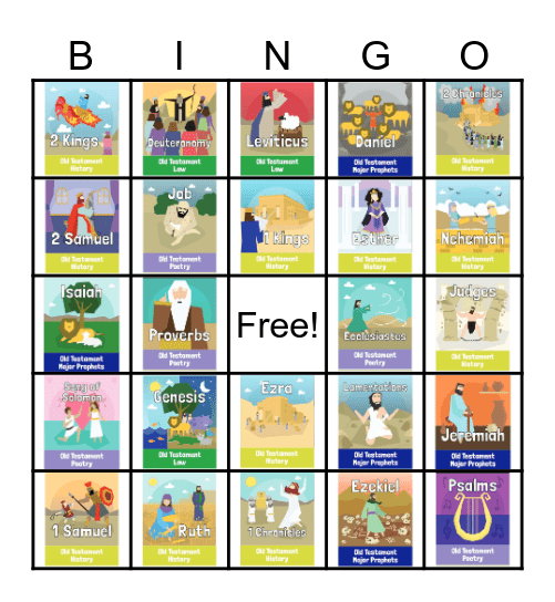 Old Testament Books 2 Bingo Card
