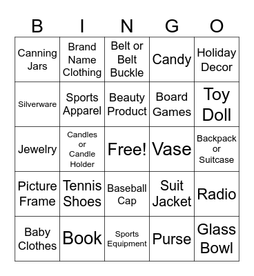 Georgette's Bingo Card
