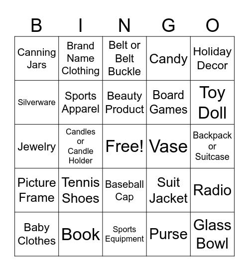 Georgette's Bingo Card