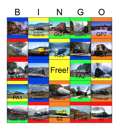 Streamliners- The Originial Owners Bingo Card