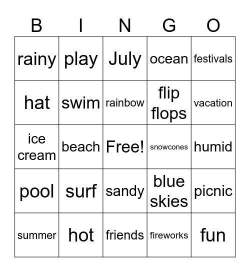 COSMOS BINGO Card