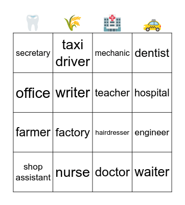 Job💼 Bingo Card