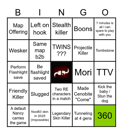 Ultimate Survivor Bingo Card