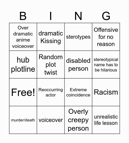Tomorrow Teaching Bingo Card