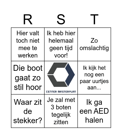 Masterplan Bingo Card