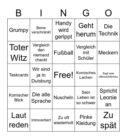 Stüven-Moska Bingo Card