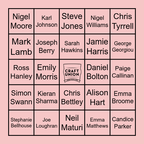 Midlands Stom Bingo card Bingo Card