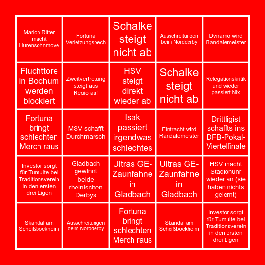 Fuppes-Bing0 25/26 Bingo Card