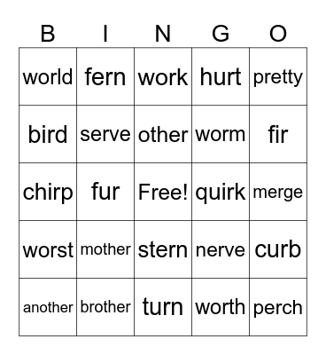 Lessons 81 & 82 Bingo Card