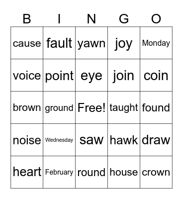 Lessons 96 & 97 Bingo Card