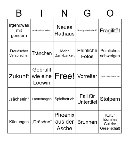 Bingo Card