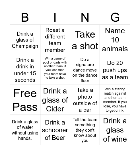 BCWC BINGO Card