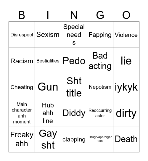 Tomorows teaching Bingo Card