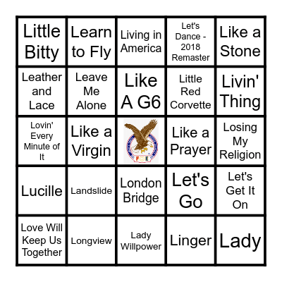 L Bingo Card