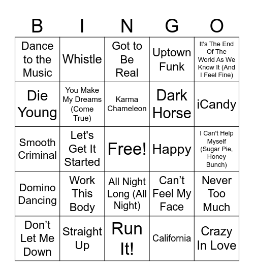 (22 MB) Round 1 Bingo Card