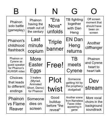 3.4 Patch Bingo Card