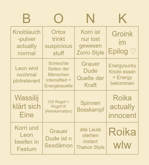 130 Jahre?! Bingo Card