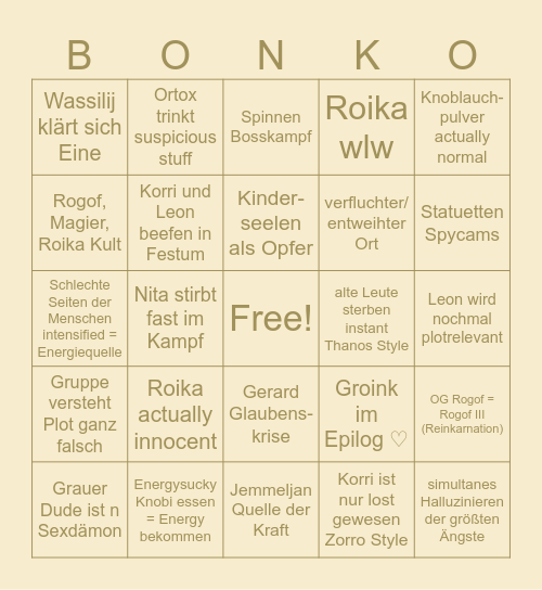 130 Jahre?! Bingo Card