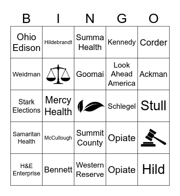 Civil Case Law Update Bingo Card