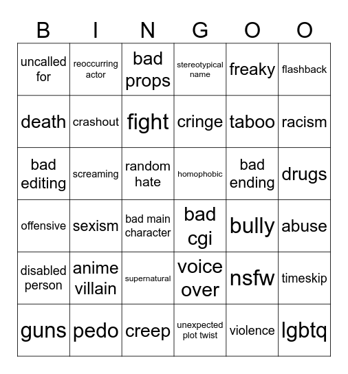 tomorrows teachings Bingo Card