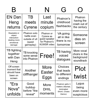 3.4 Patch Bingo Card
