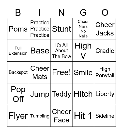 Cheer Retreat Bingo Card