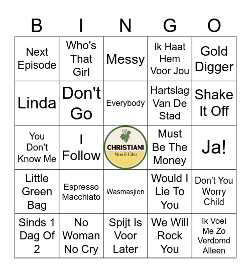 Bingo Tony x Miss Reggy B Bingo Card