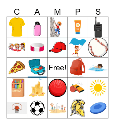 CAMP BINGO Card