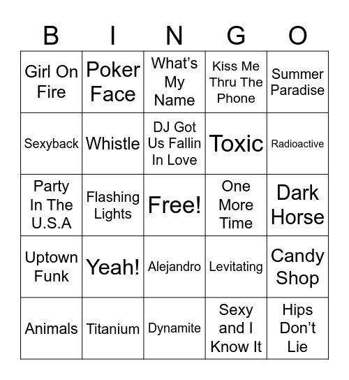Best 2000’s-2010’s Bingo Card