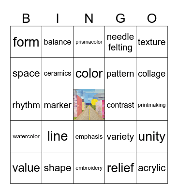 ART Bingo Card
