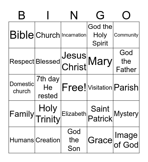 CCD Fall Celebration Bingo  Bingo Card