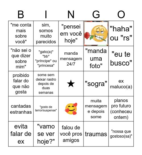 Conhecendo alguém em 2025 Bingo Card
