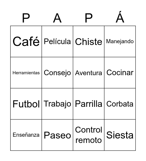 Barrio Lirquén Bingo Card