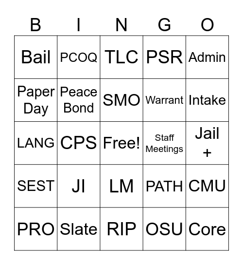 SJCP Bingo Card