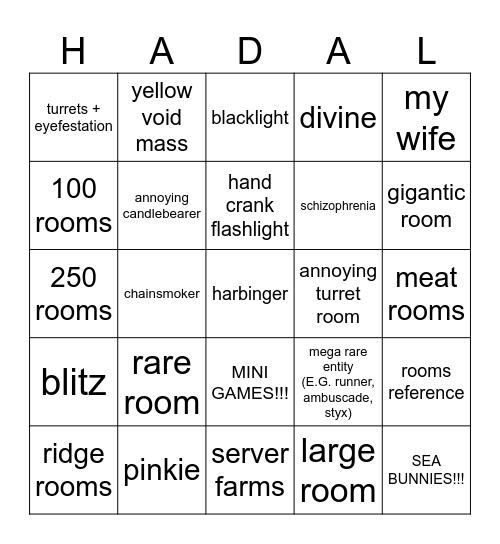 pressure bingo board Bingo Card