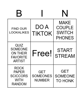 SACRAMENTO BINGO Card