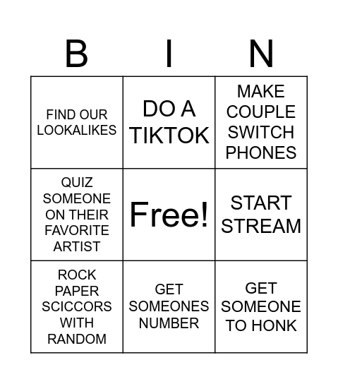 SACRAMENTO BINGO Card