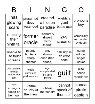 Cy Ocs Bingo (Easy Mode) Bingo Card