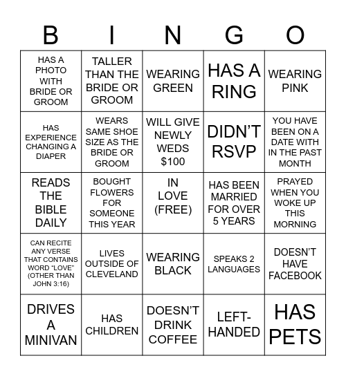 ANDREY & YASYA Bingo Card