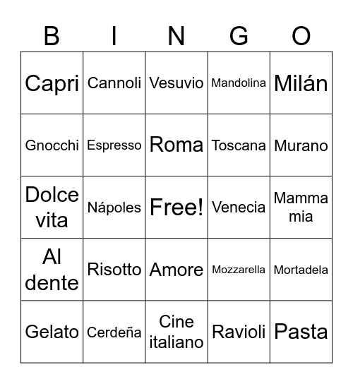 Depedida Flor Bingo Card