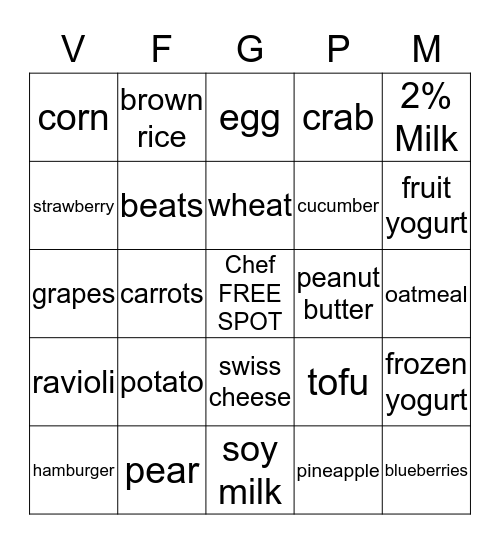 Pyramid BINGO Card