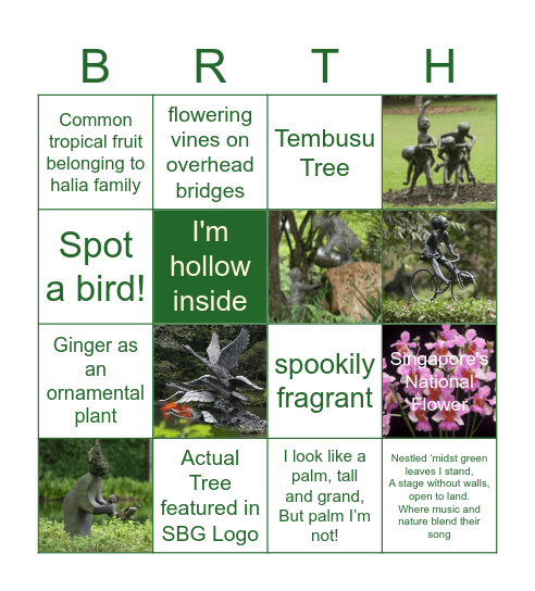 Happy Feet Botanic Edition Bingo Card