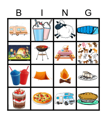 Camping Bingo Card