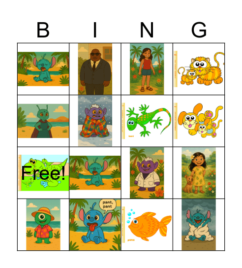 1_lesson_green Bingo Card