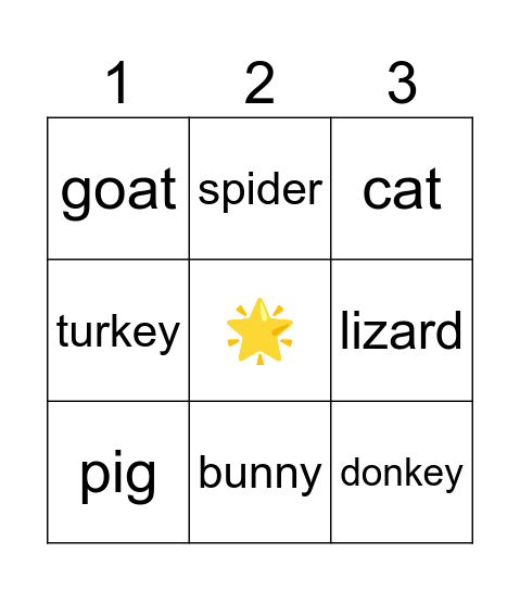 Bingo ! Bingo Card