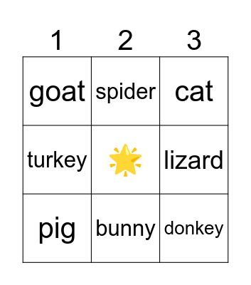 Bingo ! Bingo Card